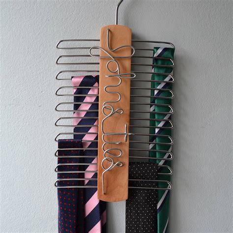 Personalised Tie Hanger By Clouds And Currents