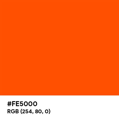 Pantone Colors Neon Orange