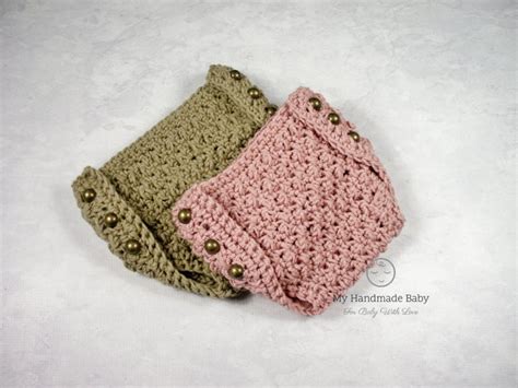 Crochet Pattern Baby Diaper Cover Baby Bloomers Side Button Etsy