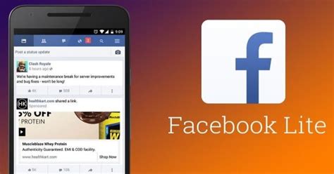 Facebook Lite Login Home Page