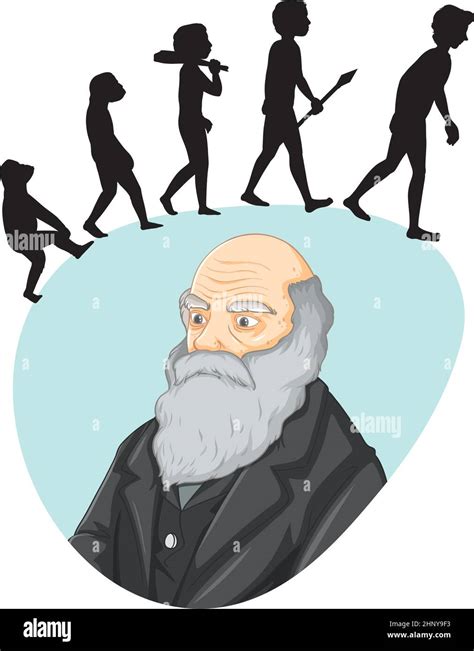 Charles Darwin Cartoon Drawing