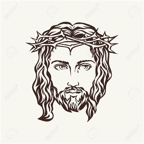 Jesus Face Outline