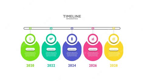 Premium Vector Timeline Infographic Business Template Colorful Design