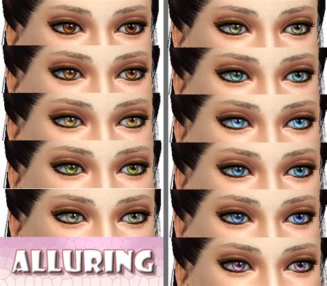 Mod The Sims Alluring 11 Non Default Eyes Contacts