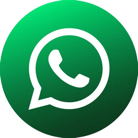 Circle Colored Gradient Media Social Social Media Whatsapp Icon