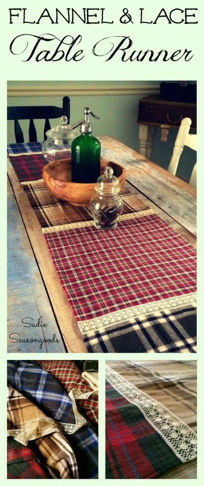 Easy craft project diy monogrammed fall table runner diy monogrammed fall table runner. Fall Table Runner for a Cozy Home with Flannel Shirts and ...