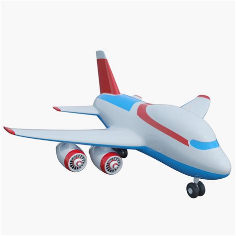 Toy Cartoon Airplane 3d Model 5 Unknown Obj Ma Fbx Free3d
