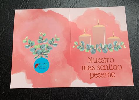 Nuestro Más Sentido Pesame / Our Most Heartfelt Condolences - Etsy