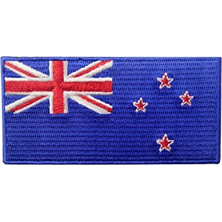 New Zealand Flag Patch Embroidered Kiwi Applique Iron On Sew On