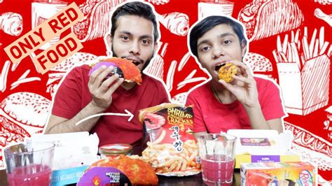 Eating Only Red Food For 24 Hours Only Red Food For 24 Hours Youtube