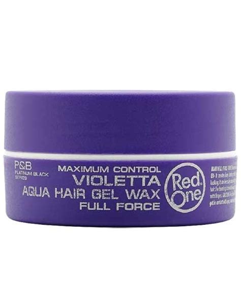 Violetta Aqua Hair Gel Wax Full Force Red One Pak Cosme
