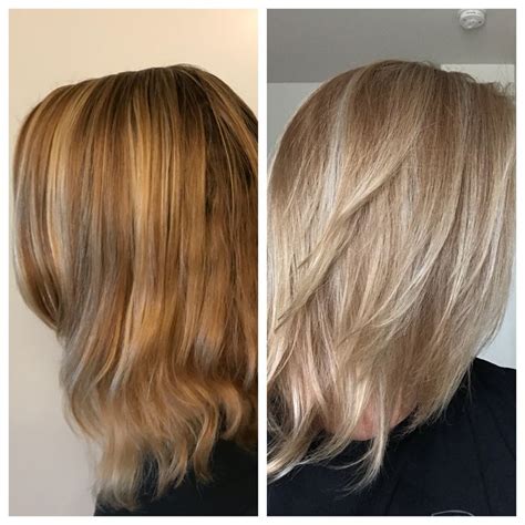 Wella Color Charm T Toner With Developer Before And After Orange To Blonde Hair Diy