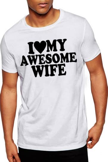 i love my awesome wife valentines day cotton tshirt ideal design for valentines day t