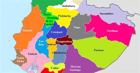 Online Maps Provinces Of Ecuador