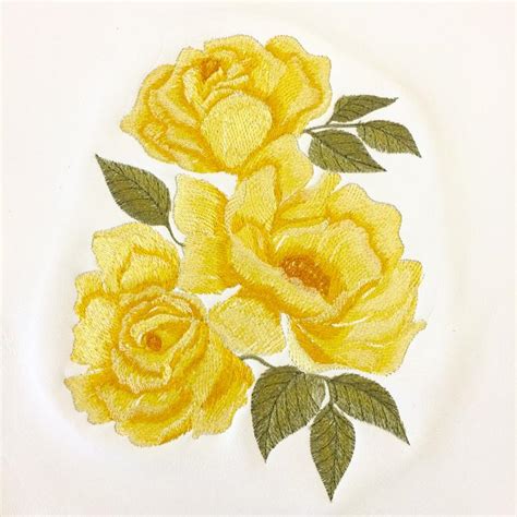 Check spelling or type a new query. Yellow rose free machine embroidery design - Flowers ...