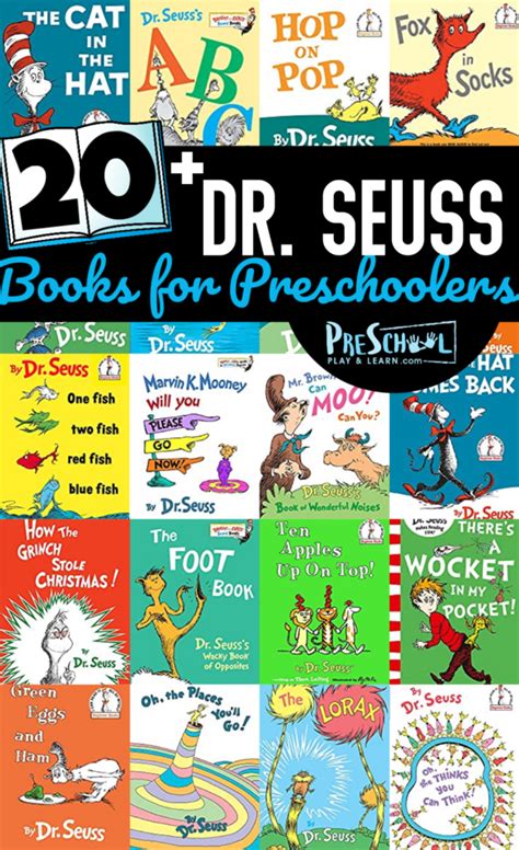 Dr Seuss Books List For Preschoolers
