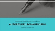 10 autores y autoras del ROMANTICISMO literario