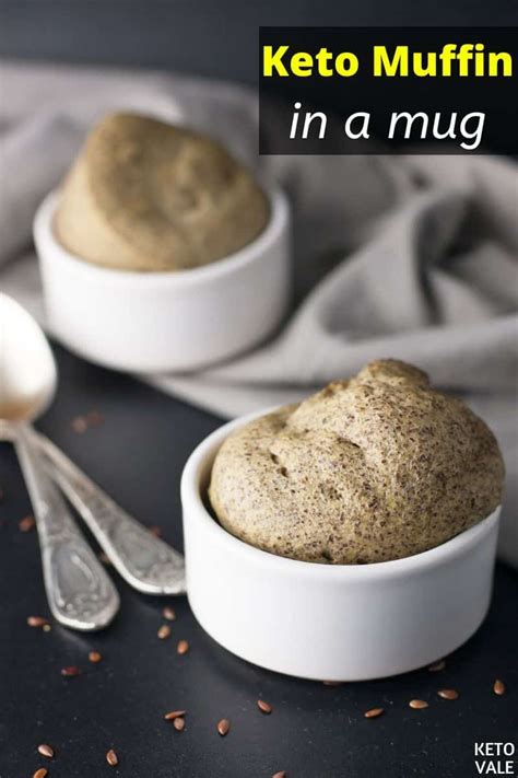 Easy 1 Minute Microwave Keto Muffin In A Mug KetoVale