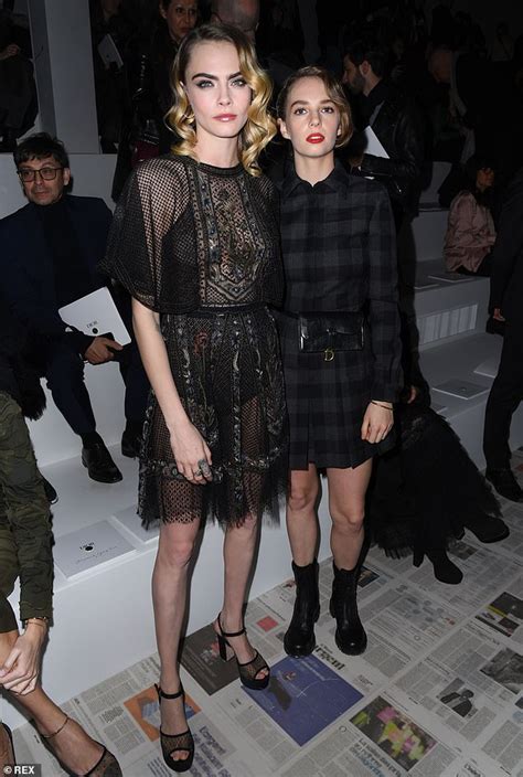 Maya Hawke Puts On A Leggy Display In A Chic Checked Dress As She Attends The Dior Pfw Show