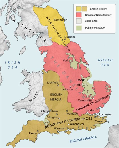 Map Of Viking Settlements In England Secretmuseum