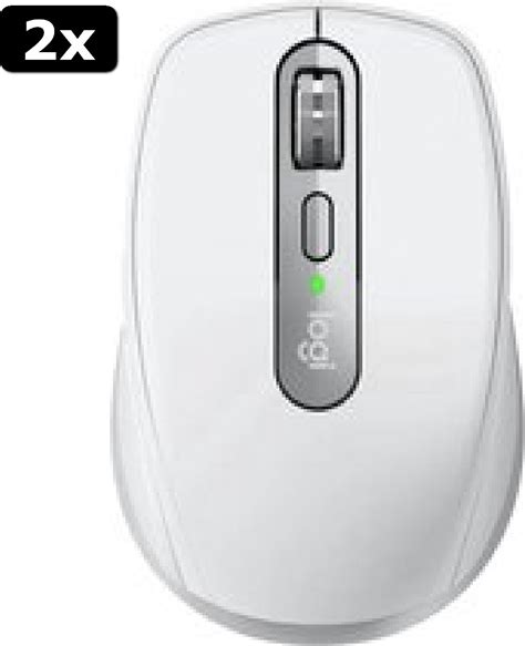 2x Logitech MX Anywhere 3 Draadloze Muis Compact Pale Grey Bol