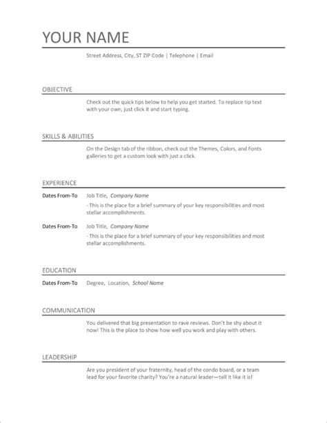50 Free Ms Word Resume And Cv Templates To Download In 2021