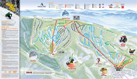 Angel Fire Resort Ski Trail Map Angel Fire New Mexico United States