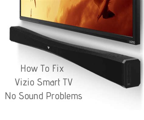 It shouldn't take you more than a few minutes to diagnose and treat the problem. How To Fix Vizio Smart TV No Sound Problems