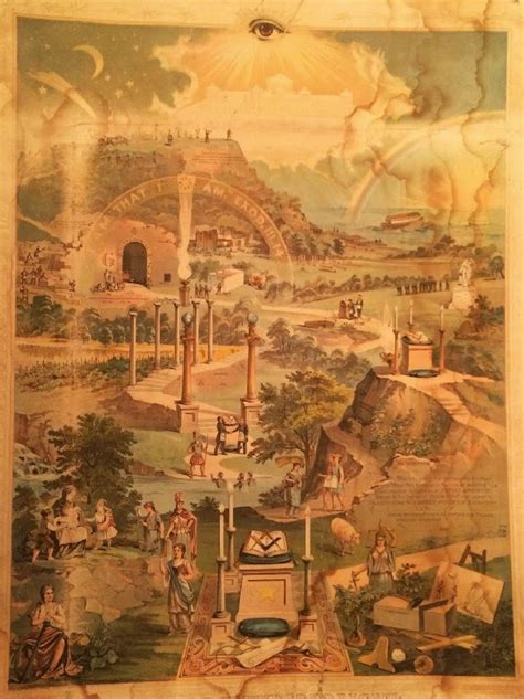 My Pretty Baby Cried She Was A Bird Weekend Finds 2 1880s Masonic Poster