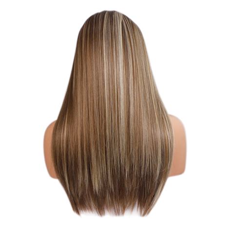 22 Ladies 34 Wig Clip Hair Piece Ash Brown Blonde Mix 10613 3