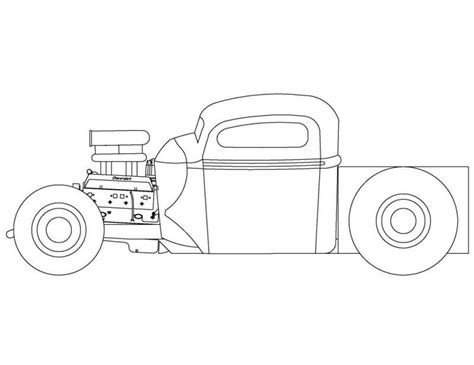 Rat Rod Racer Concepts Sketch Coloring Page