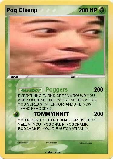 Pokémon Pog Champ 6 6 Poggers My Pokemon Card