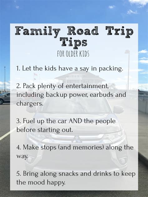 Road Trip Tips For Older Kids
