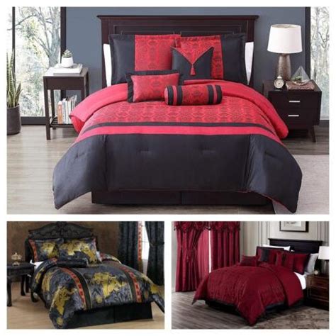 Chezmoi Collection 7 Piece Luxury Jacquard Comforter Set
