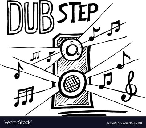 Dubstep Music Style Royalty Free Vector Image Vectorstock
