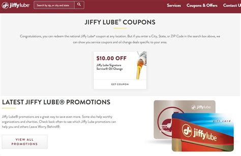 Best Jiffy Lube Coupons And Promo Codes