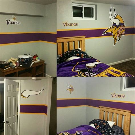 Check out our viking themed room selection for the very best in unique or custom, handmade pieces from our shops. Minnesota Vikings bedroom | Kids bedroom paint, Bedroom ...