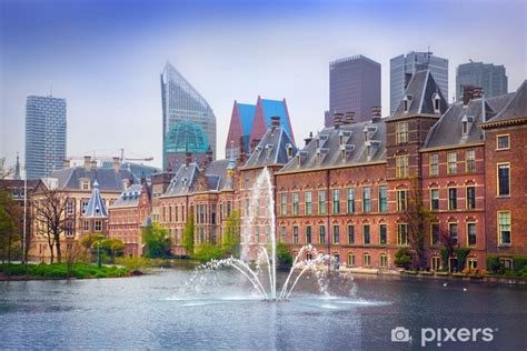 Netherlands, fountains, holland, the hague, binnenhof, binnenhof palace. Fotobehang Binnenhof Palace - Nederlandse Parlament in Den ...