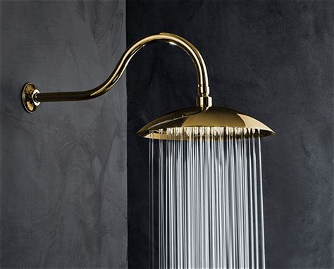 Free shipping on qualified orders. Retro Gold Rainfall Shower Head | Gold Shower Heads