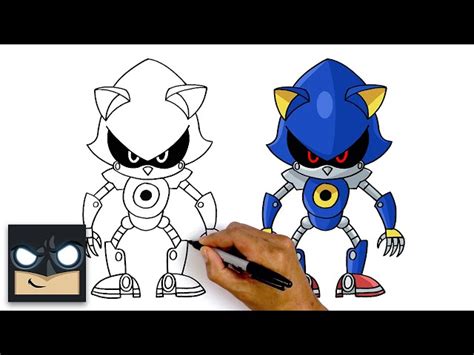 How To Draw Metal Sonic Sonic The Hedgehog Videos For Kids