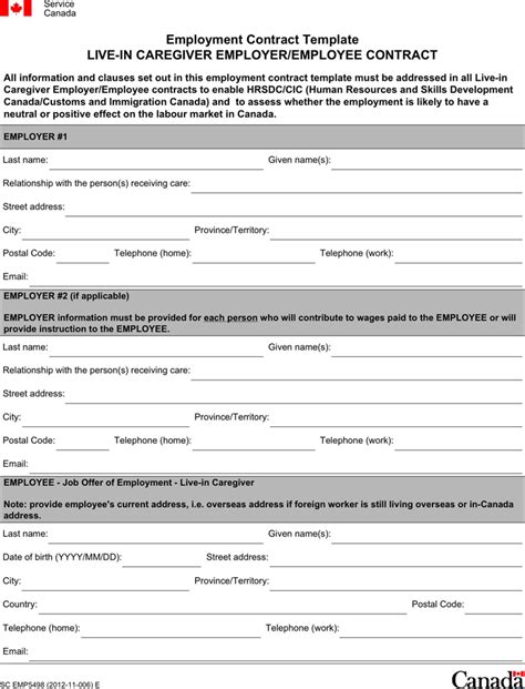 The minimum requirements of of the contract. Free Employment Contract Template - PDF | 7 Page(s ...