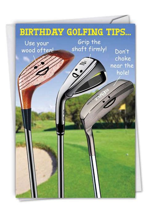 Is your dad a golf enthusiast? Birthday Golfing Tips Funny Birthday Card
