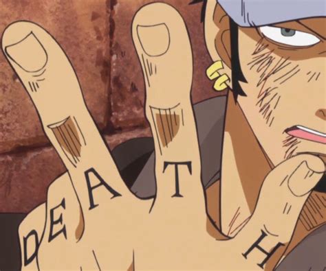 Law Finger Tattoos One Piece Manga One Piece Anime One Piece Tattoos
