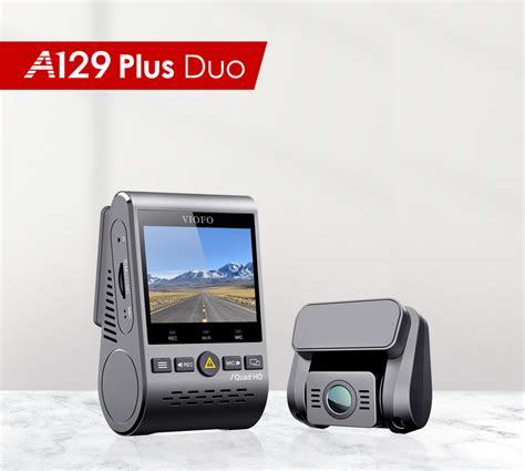 A129 Plus Duo Dual Channel Dash Cam Front 2k 1440p Rear 1080p 5ghz Wi