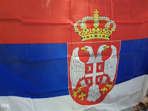 Zastava Srbije Trobojka Sa Dvoglavim Orlom Zastave Grb Zastave Olxba
