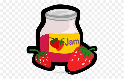 Strawberry Jam Royalty Free Vector Clip Art Illustration Strawberry