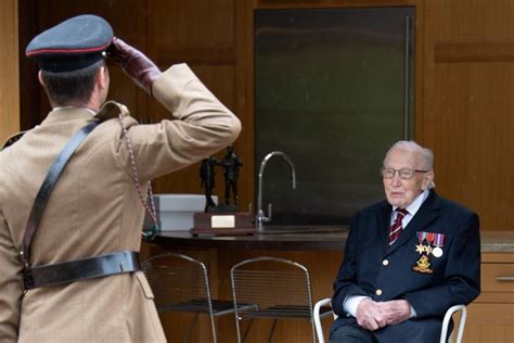Captain Tom Becomes Colonel Tom For His 100th Birthday London Daily