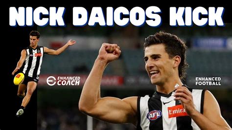 Afl Skills Nick Daicos Afl Kicking Technique Youtube