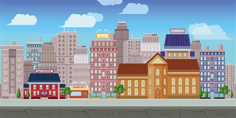 City Animation Background