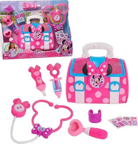 Disney Juniors Minnie Mouse Bow Care Doctor Bag Set Toymate Lasoo